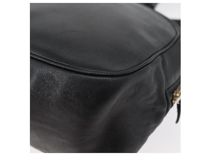 Borsa a Spalla Christian Dior in Pelle Nera e Oro Auth bs34854 Nero D'oro - vista 13