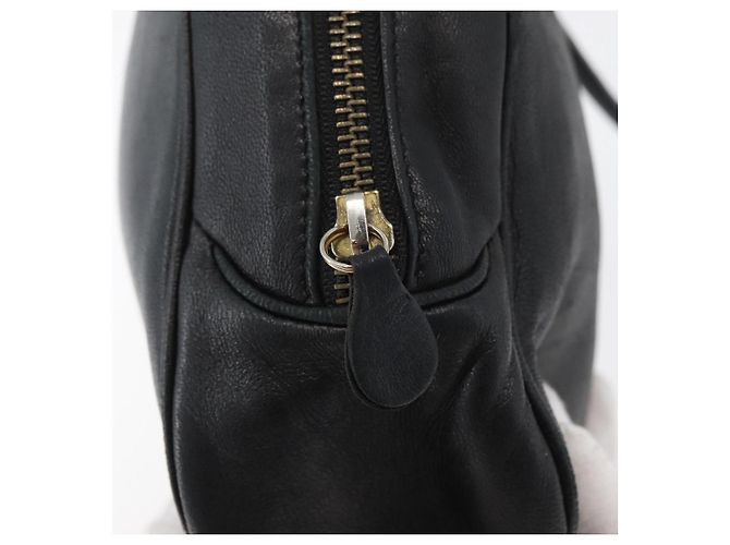 Borsa a Spalla Christian Dior in Pelle Nera e Oro Auth bs34854 Nero D'oro - vista 14