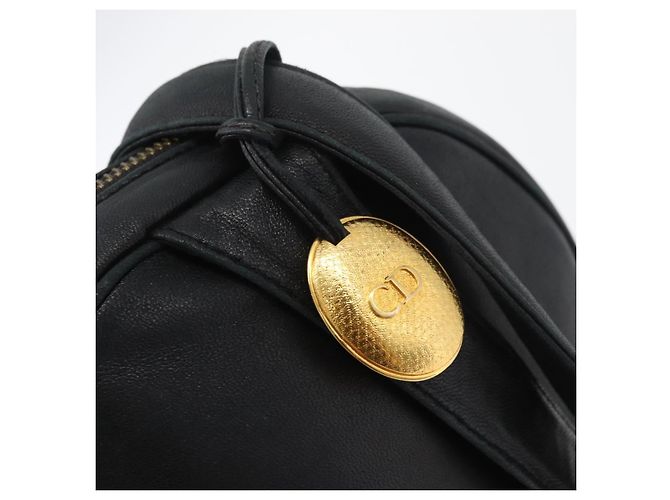 Borsa a Spalla Christian Dior in Pelle Nera e Oro Auth bs34854 Nero D'oro - vista 15