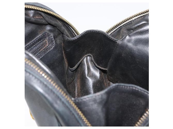 Borsa a Spalla Christian Dior in Pelle Nera e Oro Auth bs34854 Nero D'oro - vista 18