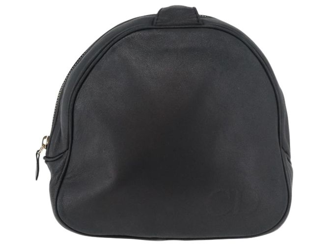 Borsa a Spalla Christian Dior in Pelle Nera e Oro Auth bs34854 Nero D'oro - vista 2