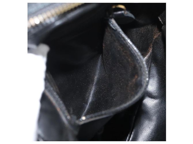 Borsa a Spalla Christian Dior in Pelle Nera e Oro Auth bs34854 Nero D'oro - vista 21