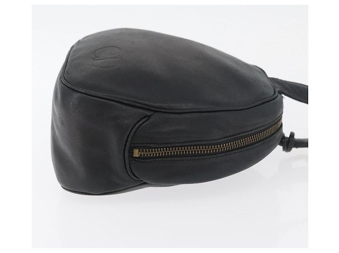 Borsa a Spalla Christian Dior in Pelle Nera e Oro Auth bs34854 Nero D'oro - vista 4