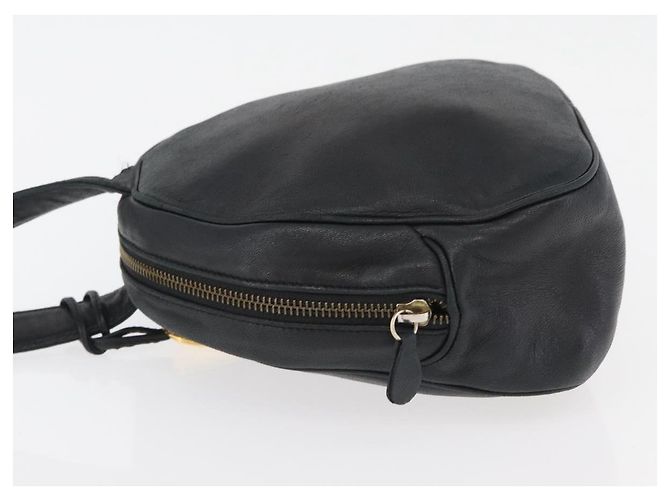 Borsa a Spalla Christian Dior in Pelle Nera e Oro Auth bs34854 Nero D'oro - vista 5