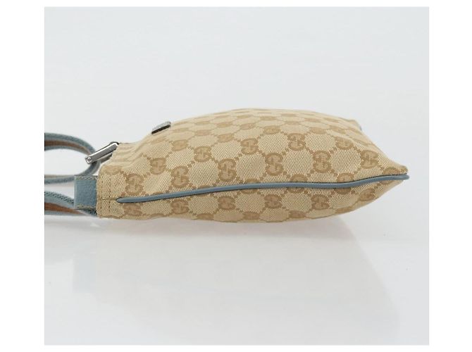 Borsa a Spalla Gucci GG Canvas Sherry Line Beige Argento 146309 Auth 177489A - vista 5