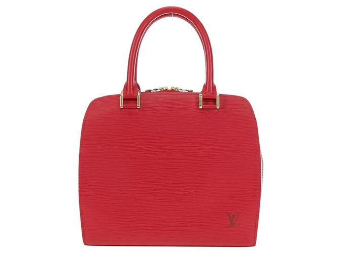 LOUIS VUITTON Borsa a Mano Epi Pont Neuf Rossa M52057 LV Auth ep14351SAV Rosso - vista 13