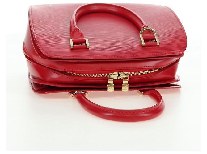 LOUIS VUITTON Borsa a Mano Epi Pont Neuf Rossa M52057 LV Auth ep14351SAV Rosso - vista 6