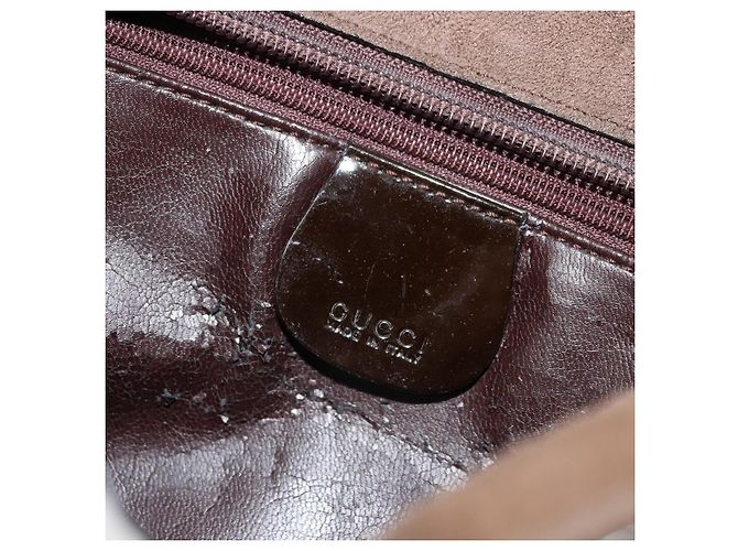 Borsa a Spalla GUCCI Camoscio Marrone 000 1013 0555 Auth bs34539 - vista 16