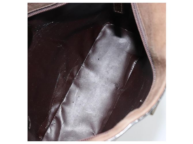 Borsa a Spalla GUCCI Camoscio Marrone 000 1013 0555 Auth bs34539 - vista 17