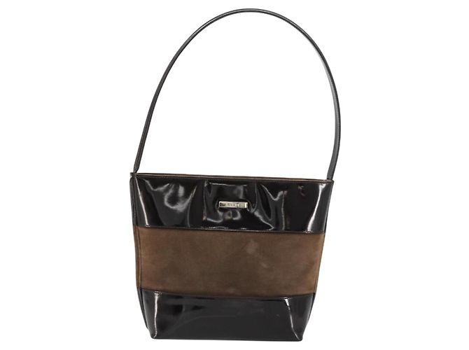 Borsa a Spalla GUCCI Camoscio Marrone 000 1013 0555 Auth bs34539 - vista 2