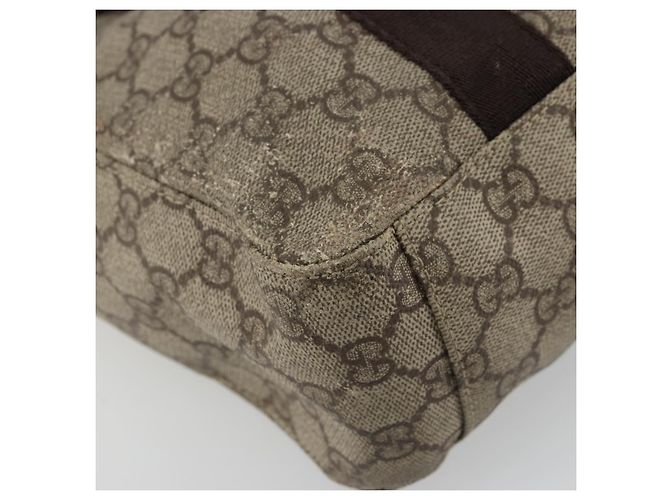 Gucci Bolso de mano GG Supreme de PVC beige 141976 Auth 178060 - vista 11