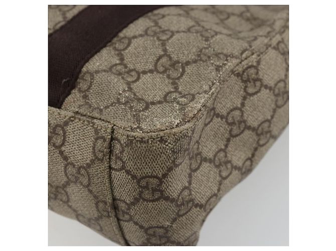 Gucci Bolso de mano GG Supreme de PVC beige 141976 Auth 178060 - vista 12