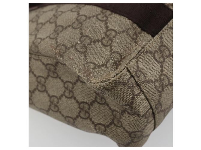 Gucci Bolso de mano GG Supreme de PVC beige 141976 Auth 178060 - vista 13