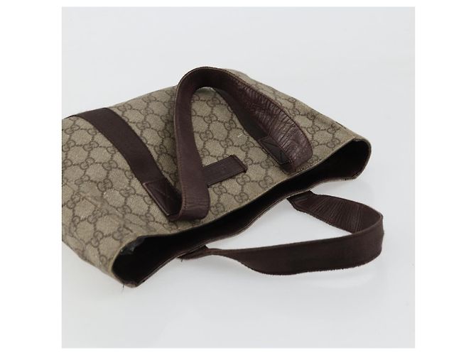 Gucci Bolso de mano GG Supreme de PVC beige 141976 Auth 178060 - vista 6