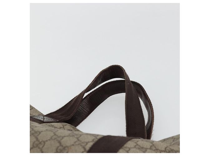 Gucci Bolso de mano GG Supreme de PVC beige 141976 Auth 178060 - vista 8