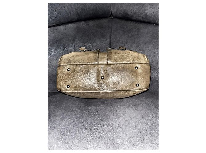 Handtasche Yves Saint Laurent Muse Two Beige Leder - Ansicht 3
