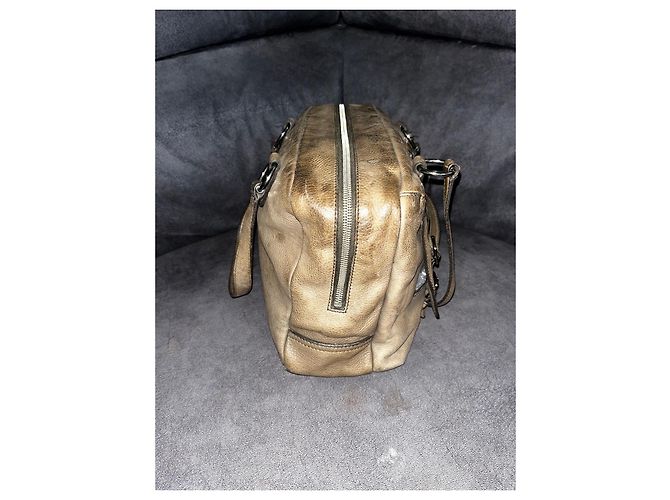 Handtasche Yves Saint Laurent Muse Two Beige Leder - Ansicht 4