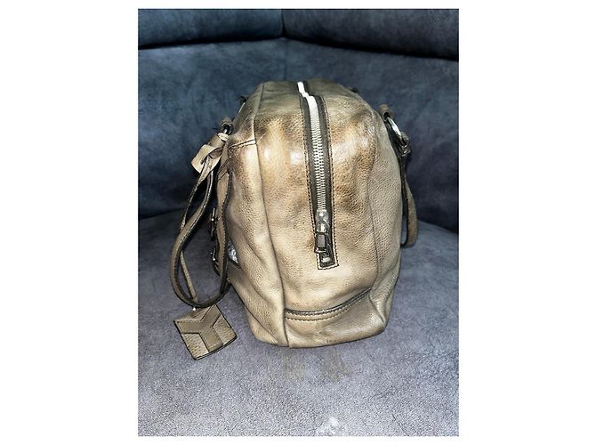 Handtasche Yves Saint Laurent Muse Two Beige Leder - Ansicht 5