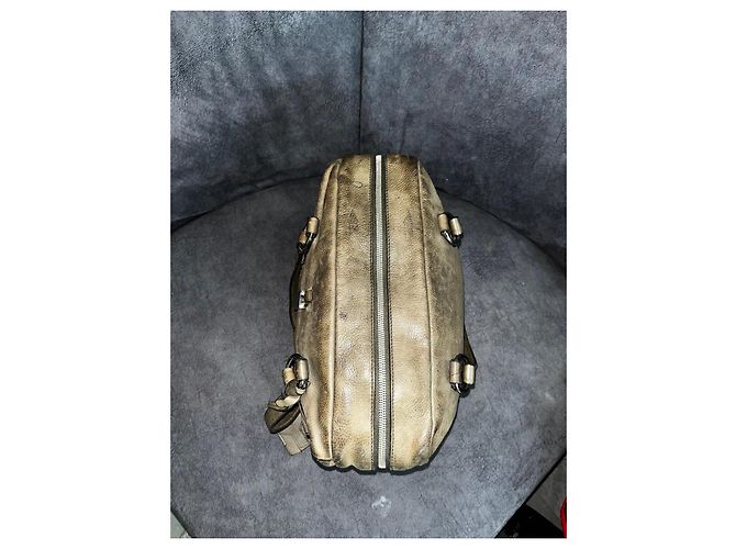 Handtasche Yves Saint Laurent Muse Two Beige Leder - Ansicht 6