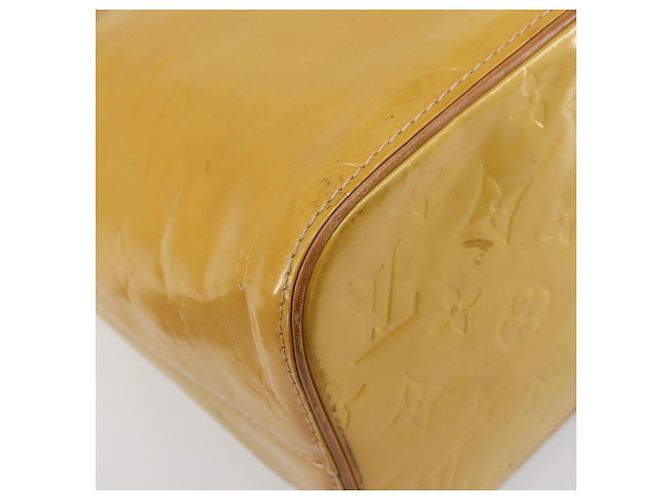 LOUIS VUITTON Borsa a Mano Monogram Vernis Houston Beige M91004 LV Auth BA12367 - vista 11