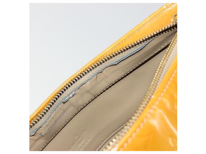 LOUIS VUITTON Borsa a Mano Monogram Vernis Houston Beige M91004 LV Auth BA12367 - vista 17