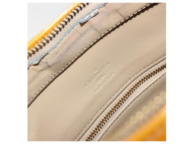 LOUIS VUITTON Borsa a Mano Monogram Vernis Houston Beige M91004 LV Auth BA12367 - vista 18