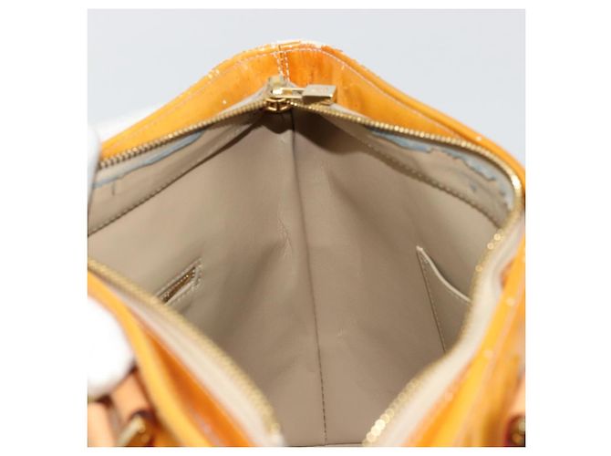 LOUIS VUITTON Borsa a Mano Monogram Vernis Houston Beige M91004 LV Auth BA12367 - vista 20