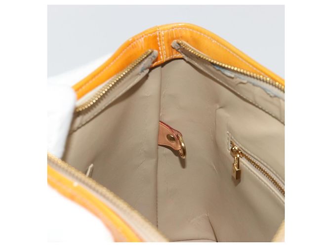 LOUIS VUITTON Borsa a Mano Monogram Vernis Houston Beige M91004 LV Auth BA12367 - vista 21