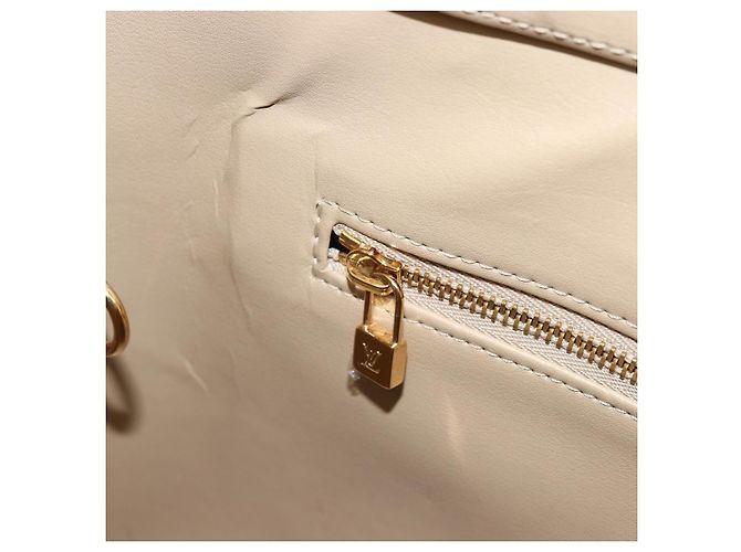 LOUIS VUITTON Borsa a Mano Monogram Vernis Houston Beige M91004 LV Auth BA12367 - vista 22