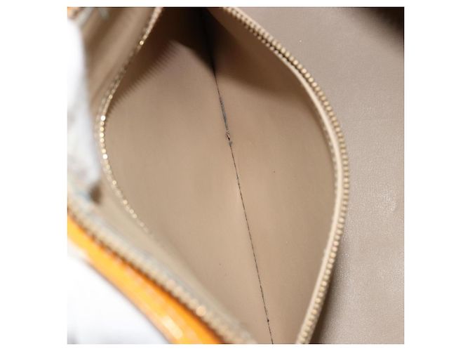 LOUIS VUITTON Borsa a Mano Monogram Vernis Houston Beige M91004 LV Auth BA12367 - vista 23