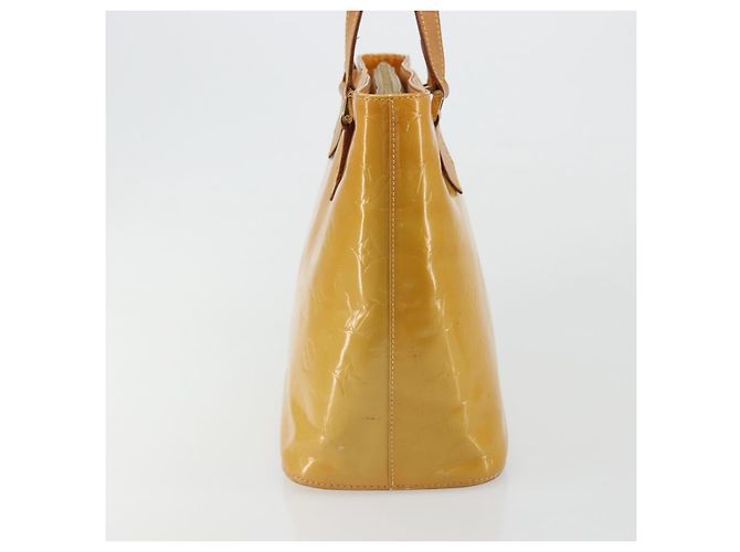 LOUIS VUITTON Borsa a Mano Monogram Vernis Houston Beige M91004 LV Auth BA12367 - vista 4