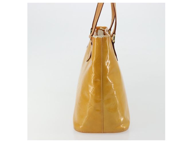 LOUIS VUITTON Borsa a Mano Monogram Vernis Houston Beige M91004 LV Auth BA12367 - vista 5