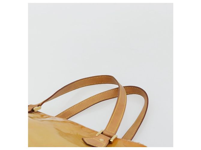 LOUIS VUITTON Borsa a Mano Monogram Vernis Houston Beige M91004 LV Auth BA12367 - vista 8