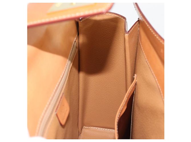 Céline Borsa a mano in tela Macadam CELINE in pelle PVC marrone oro Auth 177206A D'oro - vista 19