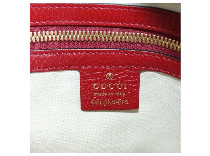 Gucci Zaino Doraemon Micro GG Supreme in PVC beige e oro 647816 Auth BA12426M D'oro - vista 21