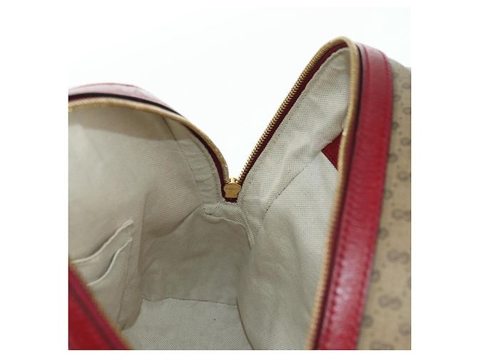 Gucci Zaino Doraemon Micro GG Supreme in PVC beige e oro 647816 Auth BA12426M D'oro - vista 23