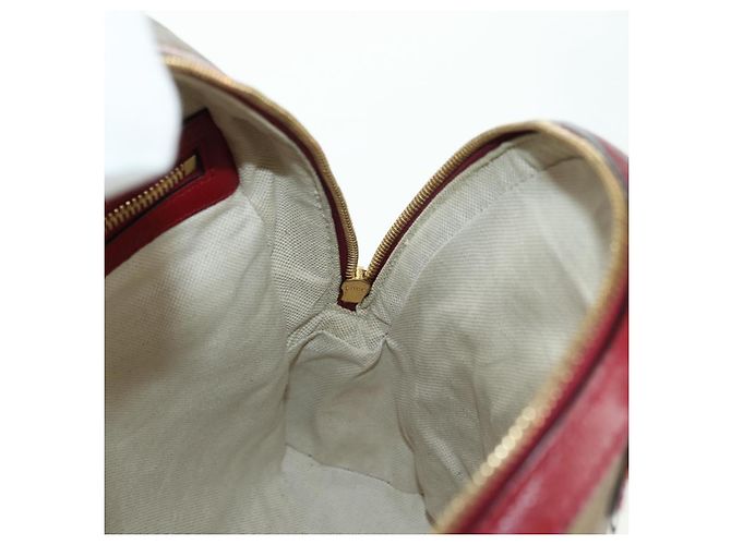 Gucci Zaino Doraemon Micro GG Supreme in PVC beige e oro 647816 Auth BA12426M D'oro - vista 24