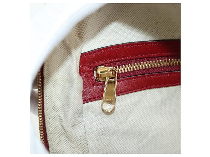 Gucci Zaino Doraemon Micro GG Supreme in PVC beige e oro 647816 Auth BA12426M D'oro - vista 25