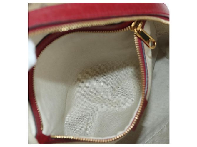Gucci Zaino Doraemon Micro GG Supreme in PVC beige e oro 647816 Auth BA12426M D'oro - vista 26