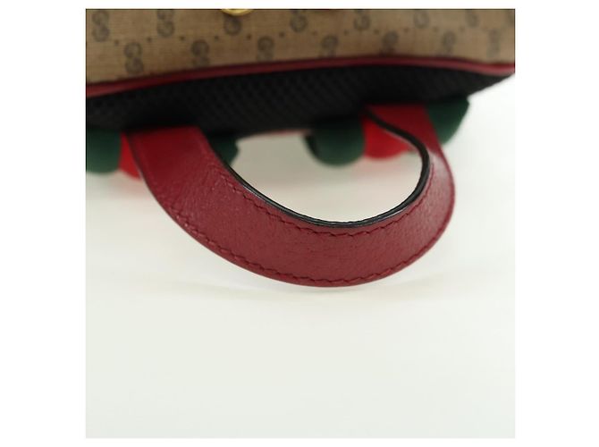 Gucci Zaino Doraemon Micro GG Supreme in PVC beige e oro 647816 Auth BA12426M D'oro - vista 7