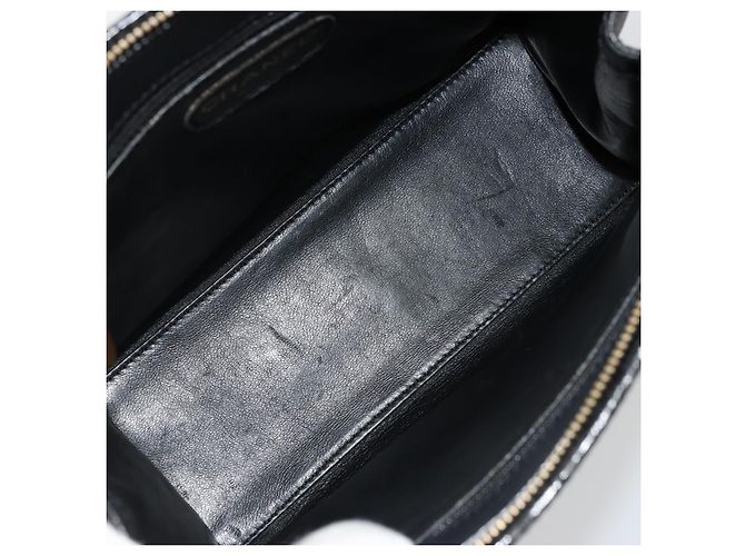 CHANEL Borsa Tote Pelle Caviar Nera Oro CC Auth 178022 Nero D'oro - vista 16