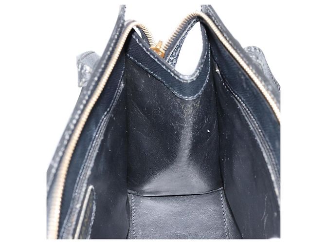 CHANEL Borsa Tote Pelle Caviar Nera Oro CC Auth 178022 Nero D'oro - vista 17