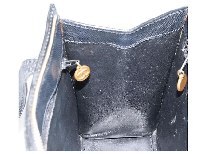 CHANEL Borsa Tote Pelle Caviar Nera Oro CC Auth 178022 Nero D'oro - vista 18