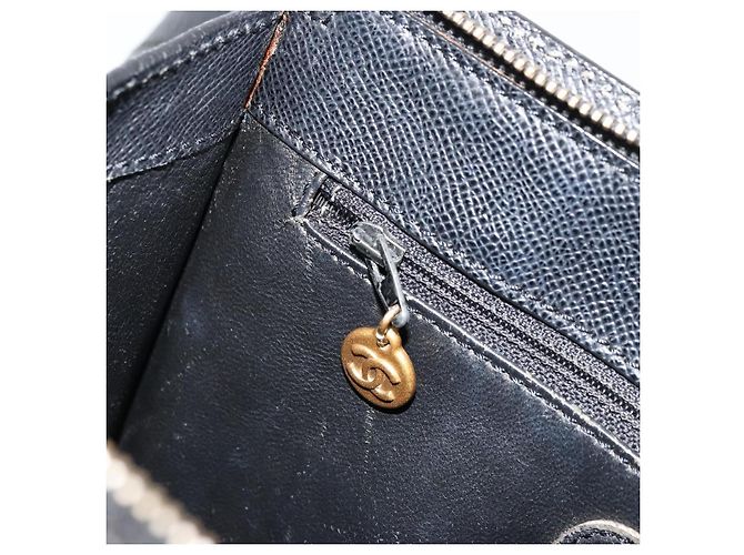 CHANEL Borsa Tote Pelle Caviar Nera Oro CC Auth 178022 Nero D'oro - vista 19