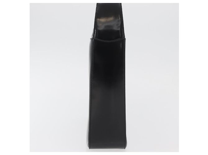 Borsa a spalla GUCCI Soho in pelle verniciata nera argento 000 0506 Auth 178524 - vista 5