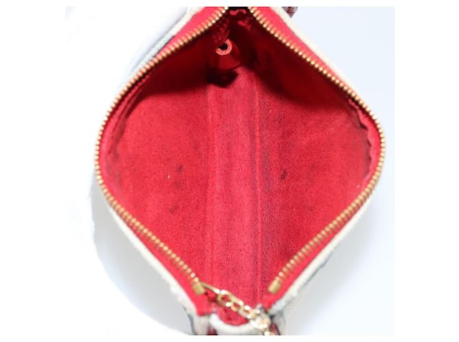 LOUIS VUITTON Mini Pochette Accessoires de Denim Monogram Azul M68760 Auth 178048A - vista 11