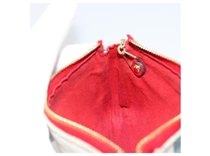 LOUIS VUITTON Mini Pochette Accessoires de Denim Monogram Azul M68760 Auth 178048A - vista 18