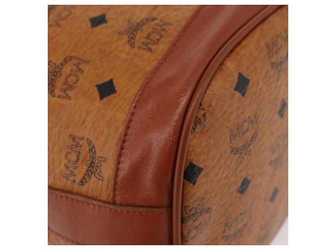 Borsa a corda Vicetos Logogram MCM in pelle PVC marrone e oro Auth BA12441A D'oro - vista 12