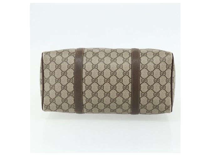 Borsa Boston in PVC beige e rosso della linea Sherry GG Supreme di GUCCI 40 02 007 Auth 178058 - vista 9