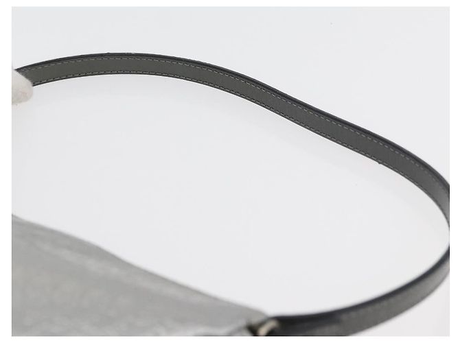 Christian Dior Trotter Canvas Saddle Accessory Pouch PVC Silver Auth ep13915A Silvery - view 8